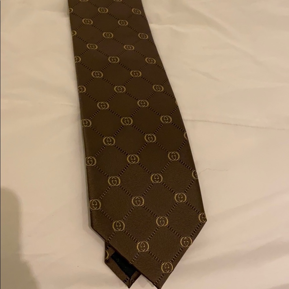 Gucci Interlocking G stripe silk tie